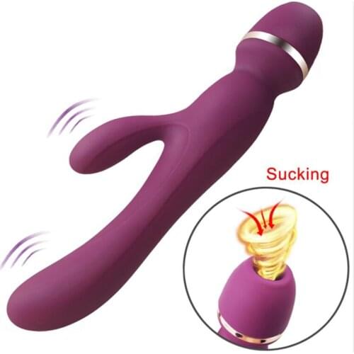 New Sucking magic wand vibrators for women, female clitoris & nipple sucker adult sex toys for woman,Finger Vibrator for Couples