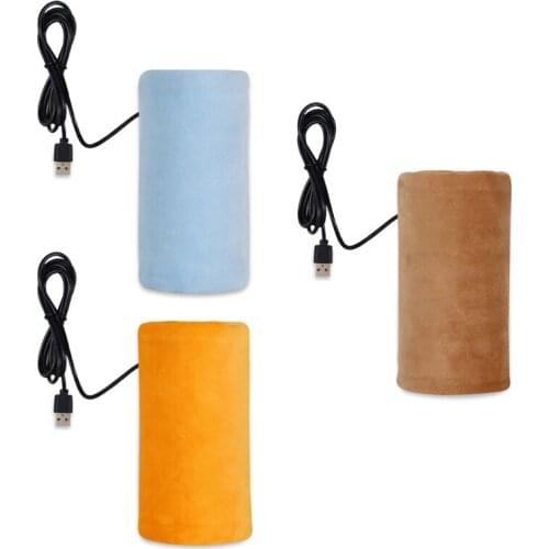 Portable USB Baby Bottle Milk Warmer Infant Feeding Bottle Thermostat Heated Bag