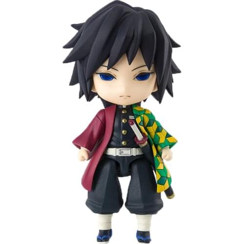 Pre-Sale Demon Slayer Tomioka Giyuu 9Cm Q Version Anime Character Model Collectibles Pvc Model Toys Hand-Made Decoration Toy