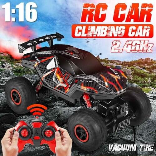 RC Car 1:16 Radio Control Stunt Car Powerful Motor Off-road Vehicle Drift RC Toy With 5 Cool Light Modes For Kids/Adults RC Car