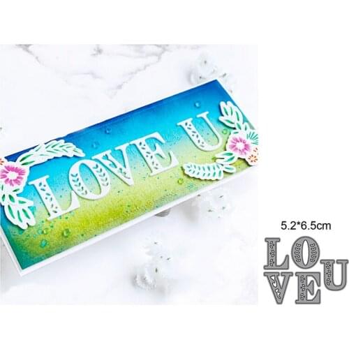 Craft dies metal cutting dies cut die mold Letters LOVE U Scrapbooking dies paper craft knife mould blade punch stencils dies