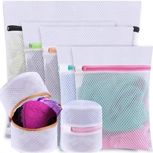 Mesh Laundry Bags, Delicates Washing Bags for Sweater Blouse Hosiery Bras Premium Wash Bags for Travel Storage (7 Set)