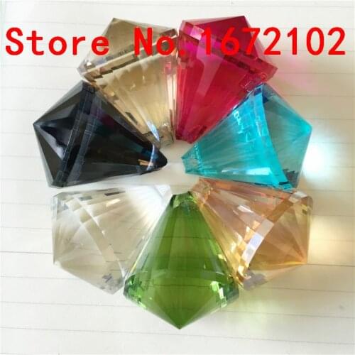 Sparkling 30mm 200pcs Mix Color Crystal Prism Pendant Lighting Hanging Accessories Glass DIY Balls For Wedding Decoration