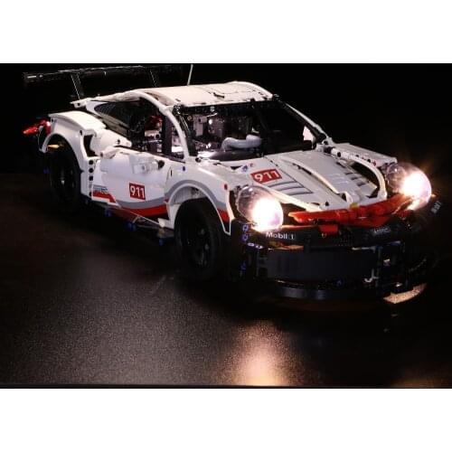 The Led Light For the Technic Series 42096 White Super Racing Car Set Building Blocks Bricks Car Model Kids Toys