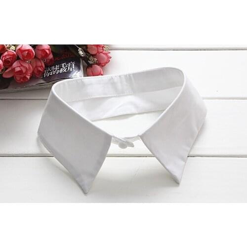 2016 new fashion detachable fake false collar necklace chiffon Women Detachable Colla Beige Color Shirt Fake Necklaces