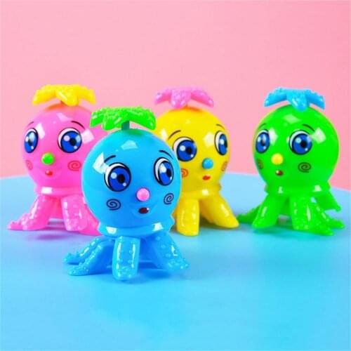 1 Pieces Baby Funny Kids Toys Spring Clockwork Toy Mini Pull Back Octopus Wind Up Water Play Toys For Children Boys Random Color