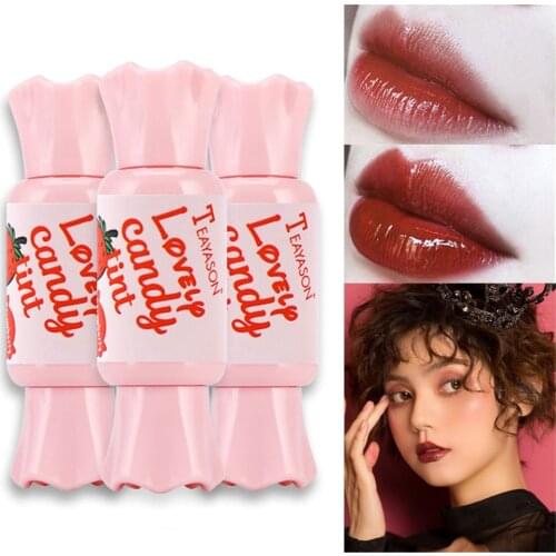 1pc New Fashion Water Candy Tint Water Tint Multifunction Dyeing Liquid Lipgloss Waterproof Lip Glos Makeup Beauty