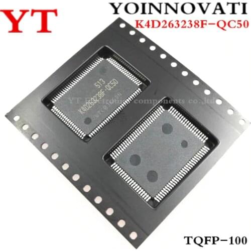 10 PCS K4D263238F-QC50 K4D263238F-QC K4D263238F K4D263238 TQFP100 Best quality