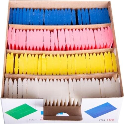 100 Pcs Colorful Wax Tailor Chalk Steam Erasable Fabric Marker Chalk 4 Color for Marking Matterns Fabric Markings