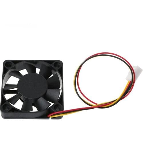 100PCS DC 12V 0.08A 3Pin Brushless Cooler 9-Blade Blower Cooling Fan 5010S Fan 50mmx50mmx10mm
