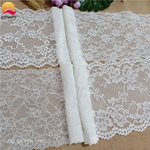 18-20.5cm E2672Garment lace ornament white stretch lace decal lace lace trim sewing fabric underwear