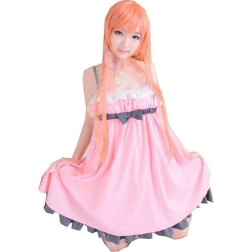 2020 Sword Art Online Asuna Yuuki Cosplay Costume Sleeping Dress