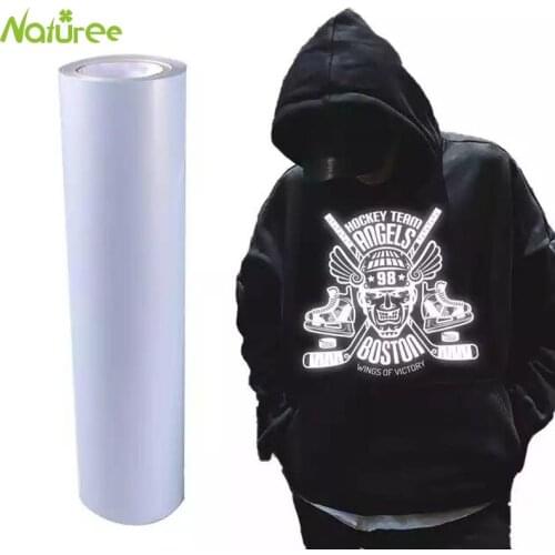 25cm*2m Reflective Silver Heat Transfer Vinyls HTV for T Shirts Iron on Transfer Heat Transfer Decor Films