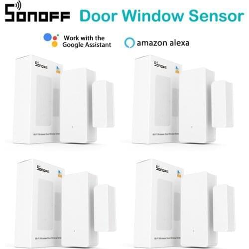 30pcs SONOFF DW2 RF 433Mhz Wireless Door Window Sensor Notification Alerts Smart Scene Home Security Works With Sonoff RF Bridge