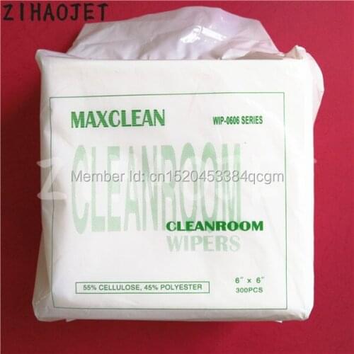 300pcs/lot free shipping eco solvent printer head cleanroom paper for Epson DX2 DX4 DX5 Mimaki Mutoh Roland Allwin clean kit
