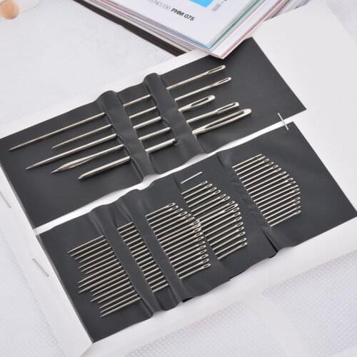 55Pcs/Set Stainless Steel Sewing Needles Sewing Pins Set Home DIY Crafts Household Different Sizes