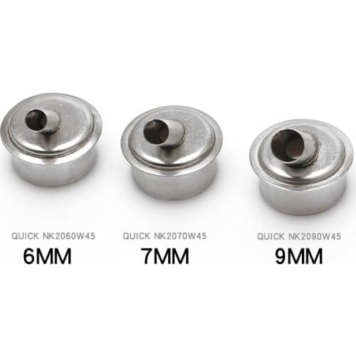 6mm 7mm 9mm Original QUICK 861DW Hot Air Gun Nozzle 45 Degree BGA Nozzle For Phone PCB CPU SMD Desoldering