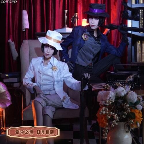 Anime! Identity V White Guard/Black Guard Handsome Uniform Cosplay Costume Halloween Carnival Party Role Play Outfit For Men NEW