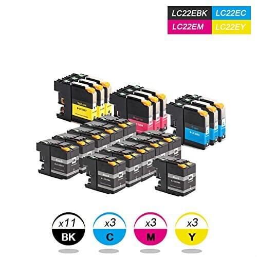 INK WAY INK WAY 20 PACK LC22E LC 22E XXL replacement ink for MFC-J5920DW, NON-OEM