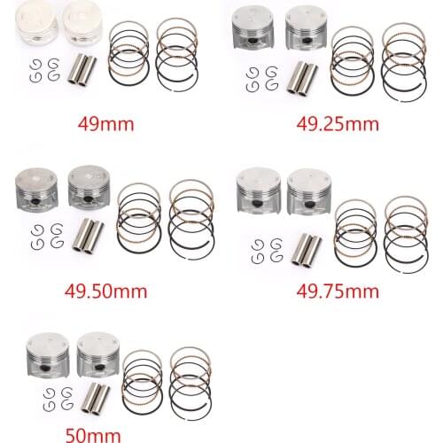 Areyourshop Piston Ring Pin Kit For Yamaha XV250 V-Star Virago Route 66 1988-2018 4DN-11631-00-A0 50M-11610-00 Motor Parts