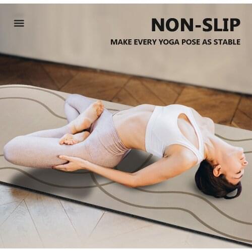 Extra Size 75in Hot Yoga Mats Non Slip Rubber Widened 27in for Gym Fitness Mat Pilates Sport Exercise Mats Free Carry Strap