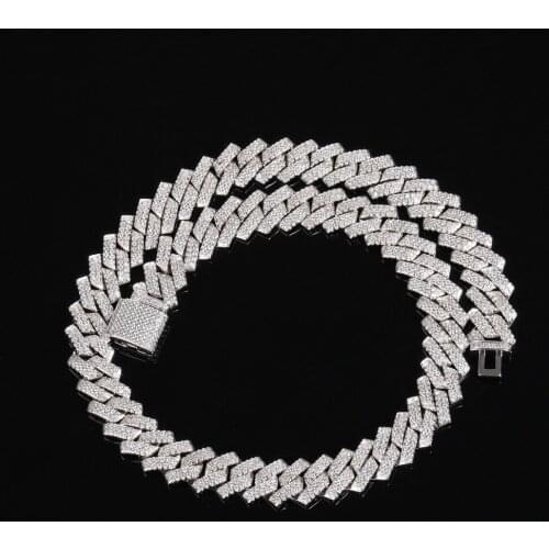 Men Hip Hop Iced Out Bling Full Pave CZ Stone Chain Necklace Fashion CZ Miami Cuban Chains Necklaces Hiphop for Unisex Jewelry