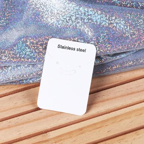 New Arrived 50Pcs Jewelry Gift Earring Packaging Card Stainless Steel Label Boutique Necklace Ring Display Package Ear Cards