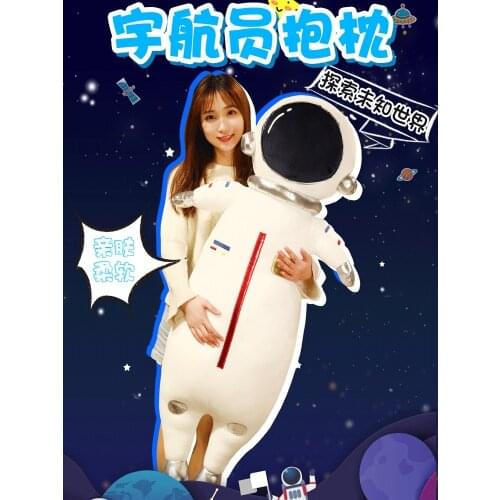 Outer Space Astronauts Pillow for Girls Sleeping Side Sleeping Leg-Supporting Long Pillow Bedside Pillow Cushion Bedroom Bed