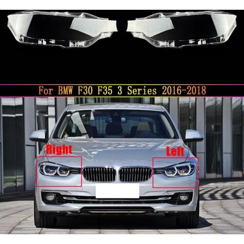 Car Headlight Lens For BMW F30 F35 3 Series 2016 2017 2018 Transparent Car Headlight Headlamp Lens Auto Shell Cover