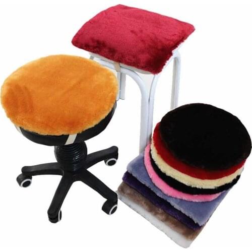 Thicken Non-Slip Dining Chair Student Round Stool Futon Office Bench Seat Square Hotel Fluffy Cushion