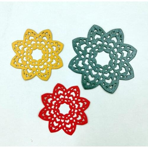 Tricolor Flower Metal Cutting Dies For Scrapbooking New Troqueles Stamps And Planner Dies Embossing Folder Cut Stencil