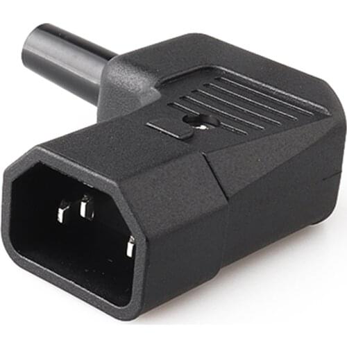 IEC 320 C14 universal Male and Female Right Angle Plug Power Adapter Converter For AC Power Electrical Socket Outlets connector