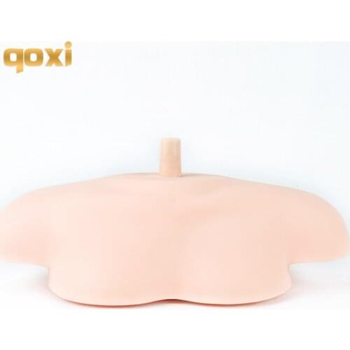 Qoxi High Quality PVC Cosmetology Mannequin Training Heads Stand Holder Shoulder Mannequin Head Bust Stand Base