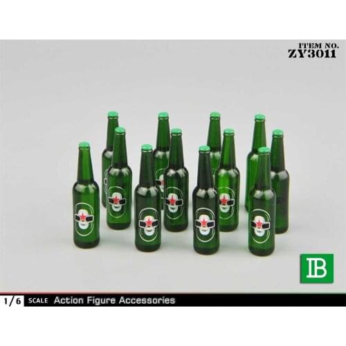 ZYTOYS 1/6 ZY3011 MINI Drink Bottle Beer Bottle Wine Box Model Scene Simulation for 12" Toy and Action Figure Accessories
