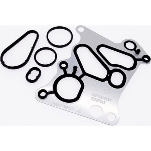 1 Set Auto Oil Filter Housing Gasket for Mercedes-Benz M271 W204 C180 E200 SLK Car Radiator Oil Cooler Gasket Kit Accessories