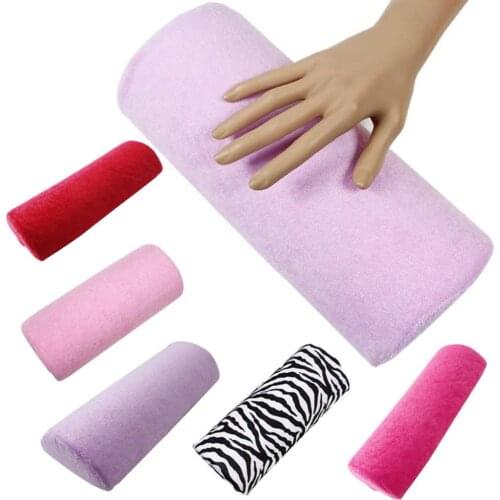 1Pc Professional Half Hand Cushion Rest Pillow Long Nail Art Design Manicure Soft Column Nail Salon Polish Hand Holder