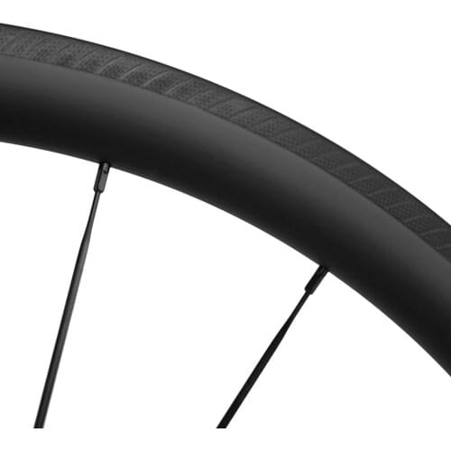 100% 700C Carbon Wheelset 38mm K Road Bicycle Wheels UD Matte No Painting