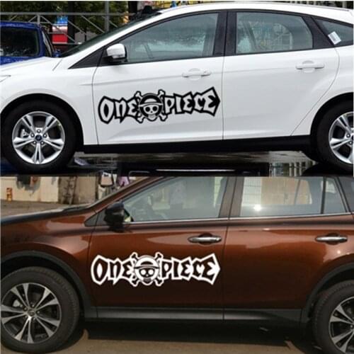 100CM*27CM ONE PIECE Pirate Car Stickers Cartoon Creative Decoration Decals Doors Windshield Auto Tuning Styling Vinyls D21