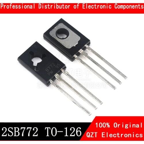 20PCS B772 TO126 2SB772 TO-126 3A/40V 772 New and Original IC Chipset