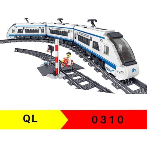 941pcs QL0310 Building Block Train Series Harmony High Speed Train Childrens Puzzle Assembly Toy Gifts
