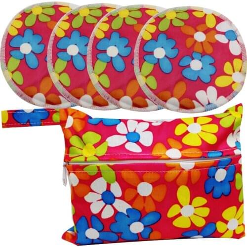 Bamboo Nursing Pad Reusable Ultra Soft Breast Pads Waterproof Mama Nursing Pad