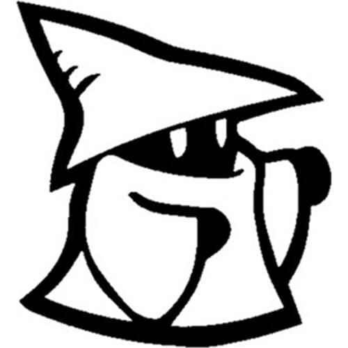 Final Fantasy Black Mage Reflective Vinyl Die Cut Decal Sticker For Car Truck Window Bumper
