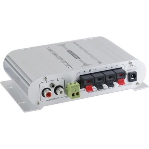 Mini Digital Hi-Fi Power Amplifier 2.1CH Subwoofer Stereo Audio Player Car Motorcycle Home Power Amplifier Car Accessories