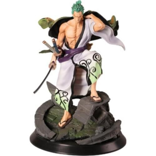 One Piece GK Roronoa Zoro Action Figure Model Santoryu Anime Pvc Collection Toy Exquisite Quality Monkey Luffy Statue Swordsman