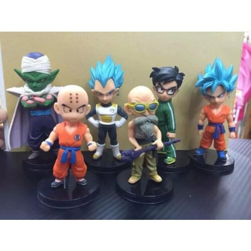 BANDAI Dragon Ball Action Figure Wcf Series 3 Generations 6 Piccolo Kuririn Vegetajv Doll Model Toys
