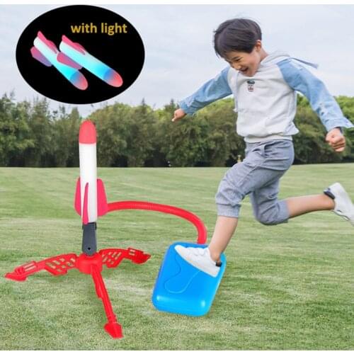 Stomp Rocket Launcher Toys Sport Game Kids Adjustable Rocket Launcher Air Step Pump Power Rocket Outdoor Sport Toys For Children