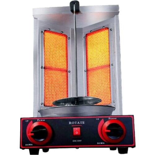 Commercial Barbecue Machine Electro-Thermal Gas Grilled Meat Equipment Stainless Steel Small Automatic Spin Barbecue Furnace