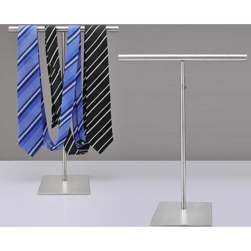 Scarf Retail Store Table Top Metal Tie Display Rack