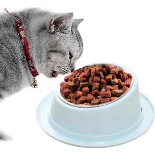 Pet Dog Bowl Kitten Food Water Feefer Stainless Steel Small Dogs Cats Drinking Dish Feeder for Pet Supplies Feeding Bowls