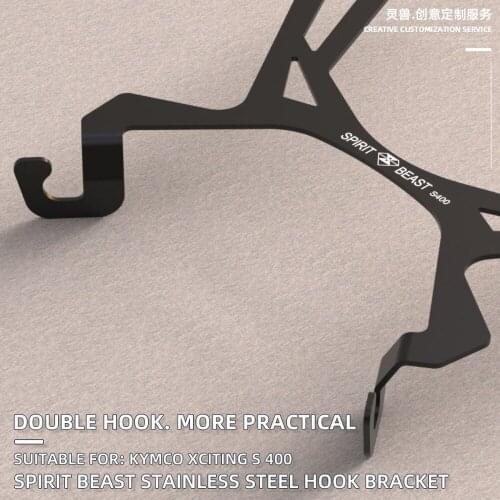 Motorcycle Luggage Racks Helmet Storage Double Hook for KYMCO Xciting S 400
